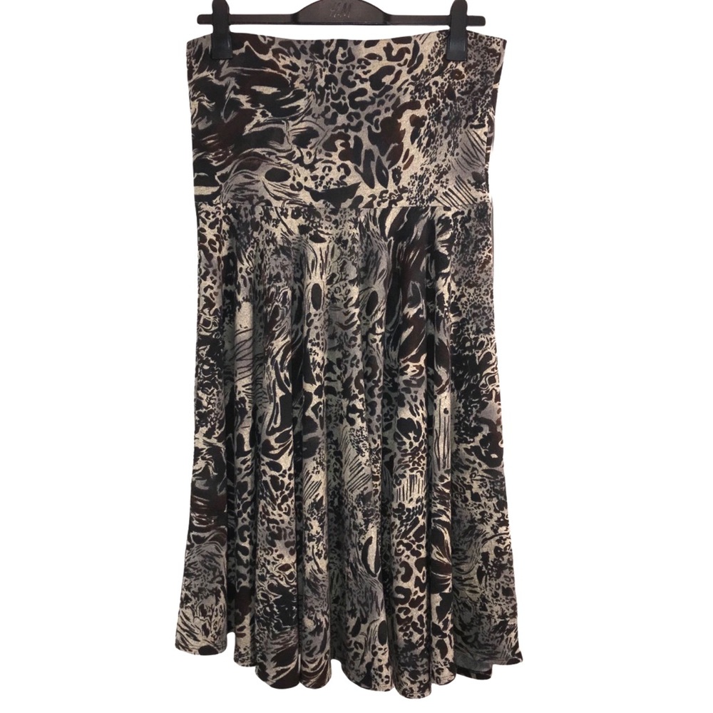 Anthropologie Lapis Animal Print Maxi Skirt